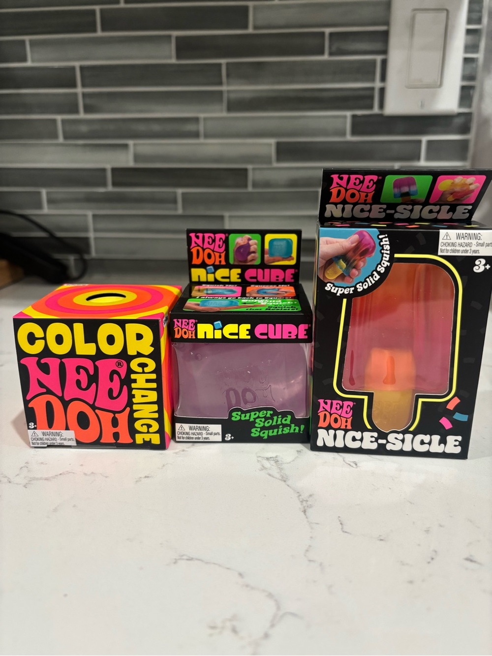 Color Change & Nice-Sicle Party Squish Packs nee doh authentic